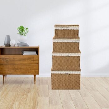 Large Storage Bin Rope Woven Basket